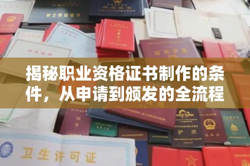 万载揭秘职业资格证书制作的条件，从申请到颁发的全流程解析