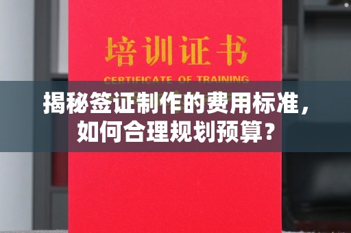 万载揭秘签证制作的费用标准，如何合理规划预算？