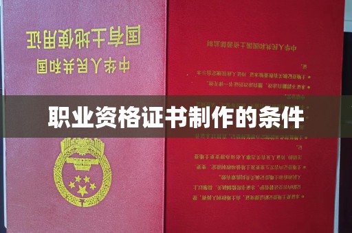 万载职业资格证书制作的条件